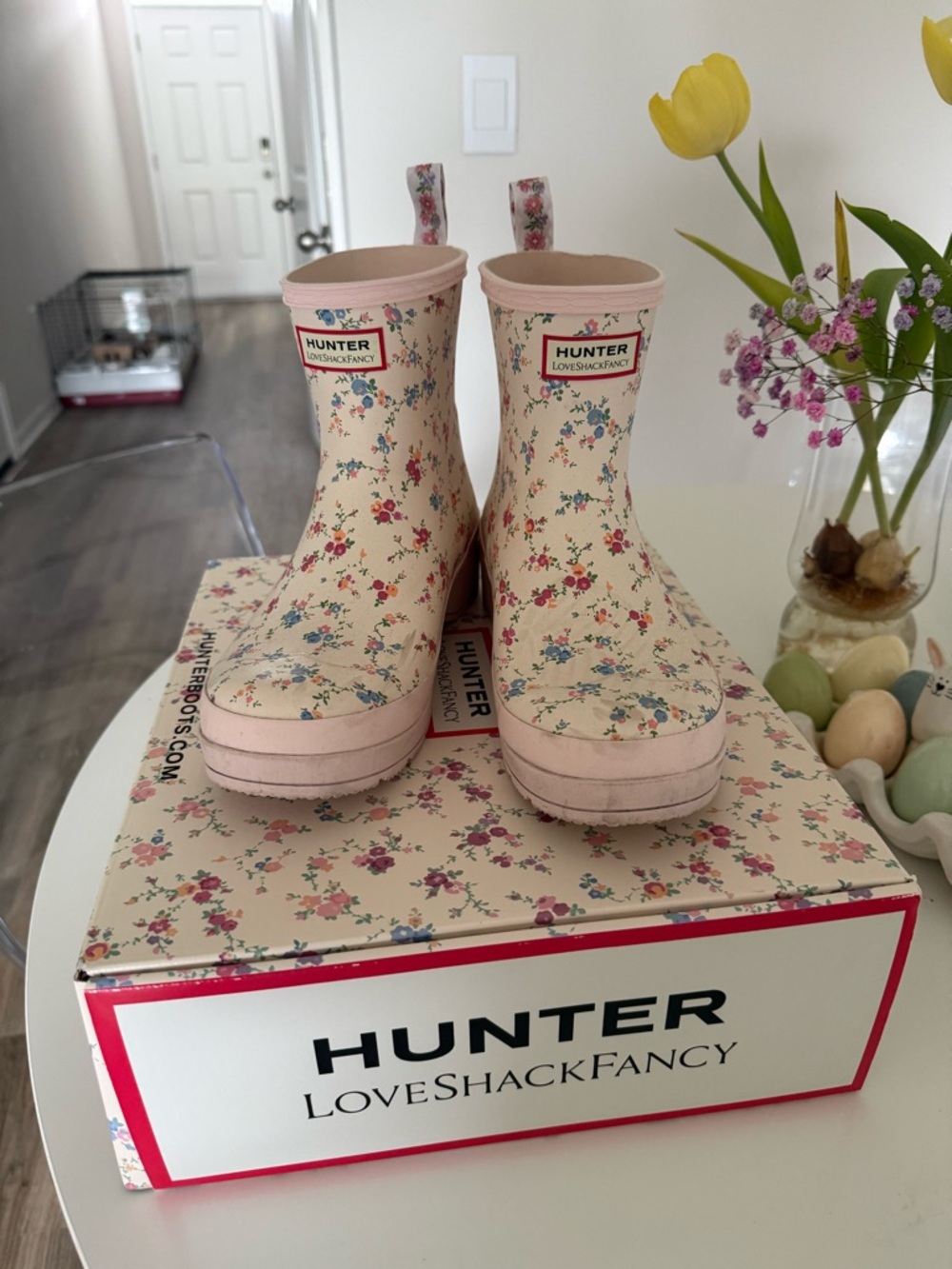Hunter x LoveShackFancy Play Rain Boots Confetti Bloom